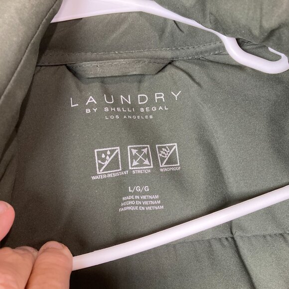 Laundry by Shelli Segal Womens sz L Puffer Parka Quilted Hooded Winter Jacket - Picture 4 of 6